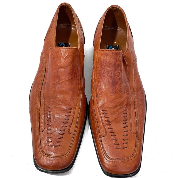 3/$10 Foremost Dress Shoes 7 (40) Brown Leather - Picture 4 of 10
